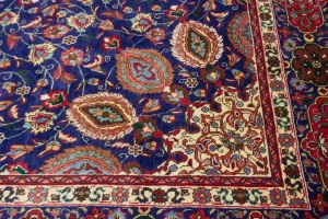 Vintage Purple-navy Traditional 10X13 Tabriz Persian Rug