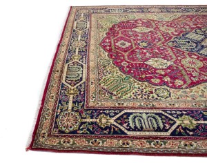 Vintage Red Traditional Pictorial 10X13 Tabriz Persian Rug
