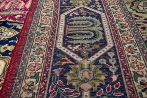 Vintage Red Traditional Pictorial 10X13 Tabriz Persian Rug