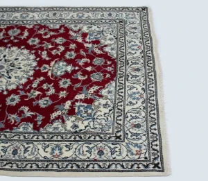Red Floral Traditional 5'3X7'9 Nain Tabas Persian Oriental Rug