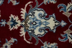 Red Floral Traditional 5'3X7'9 Nain Tabas Persian Oriental Rug