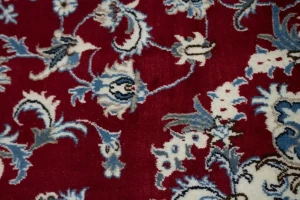 Red Floral Traditional 5'3X7'9 Nain Tabas Persian Oriental Rug