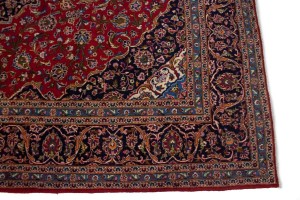 Red Floral 8'5X12'7 Kashan Persian Rug