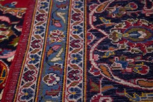 Red Floral 8'5X12'7 Kashan Persian Rug