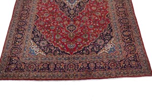 Red Floral 8'5X12'7 Kashan Persian Rug