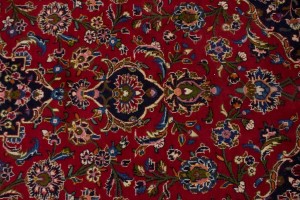 Red Floral 8'5X12'7 Kashan Persian Rug