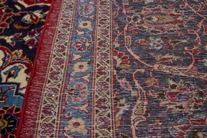 Red Semi Antique Traditional 10X13 Kashan Persian Rug