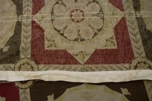 Multicolored Flat-Weave 11X31 Aubusson Chinese Rug