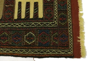 Charcoal Tribal 3X6 Sumak Herati Oriental Rug