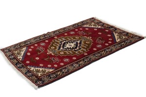 Vintage Red 3X4 Hamedan Persian  Rug