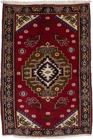 Vintage Red 3X4 Hamedan Persian  Rug