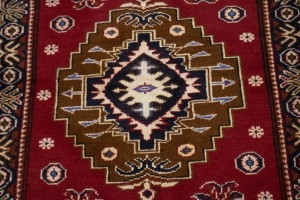 Vintage Red 3X4 Hamedan Persian  Rug