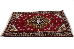 Vintage Red 3X4 Hamedan Persian  Rug