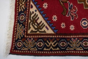 Vintage Red 3X4 Hamedan Persian  Rug