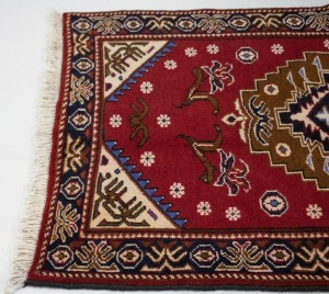 Vintage Red 3X4 Hamedan Persian  Rug