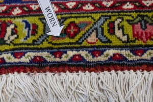 Vintage Traditional Red 8X11 Tabriz Persian Rug