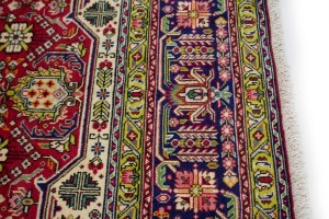 Vintage Traditional Red 8X11 Tabriz Persian Rug