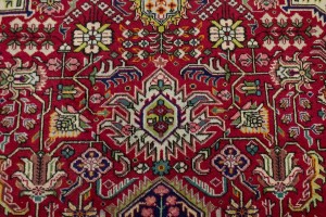 Vintage Traditional Red 8X11 Tabriz Persian Rug