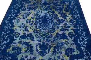 Overdyed Blue Antique 10X14 Tabriz Persian Rug
