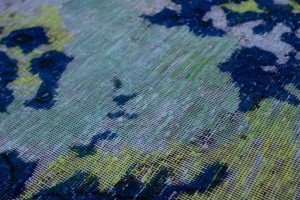 Overdyed Blue Antique 10X14 Tabriz Persian Rug