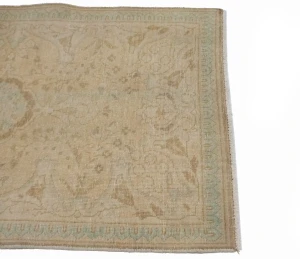 Beige Antique Floral 3X5 Traditional Tabriz Persian Oriental Rug