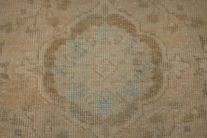 Beige Antique Floral 3X5 Traditional Tabriz Persian Oriental Rug