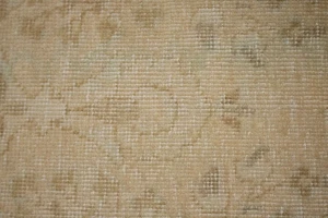 Beige Antique Floral 3X5 Traditional Tabriz Persian Oriental Rug