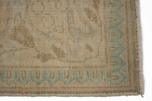 Beige Antique Floral 3X5 Traditional Tabriz Persian Oriental Rug