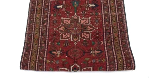 Vintage Red Floral 3'6X10' Goravan Persian Runner Rug