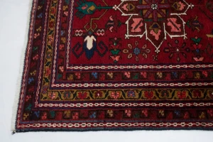 Vintage Red Floral 3'6X10' Goravan Persian Runner Rug