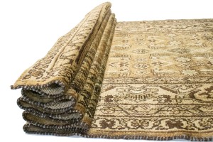 Semi Antique Brown Sugar 4X15 Nahavand Persian Runner Rug