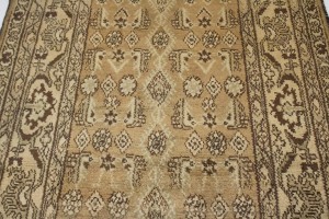 Semi Antique Brown Sugar 4X15 Nahavand Persian Runner Rug