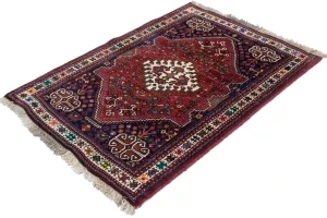 Red Tribal 3'5X5'0 Shiraz Persian Oriental Rug