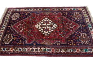 Red Tribal 3'5X5'0 Shiraz Persian Oriental Rug