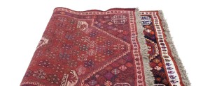 Red Tribal 3'5X5 Shiraz Persian  Rug