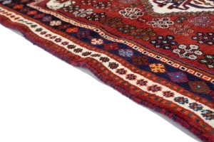 Red Tribal 3'5X5 Shiraz Persian  Rug