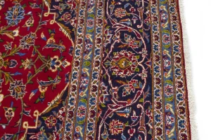 Vintage Red Traditional 10X13 Kashan Persian Rug