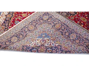 Vintage Red Traditional 10X13 Kashan Persian Rug