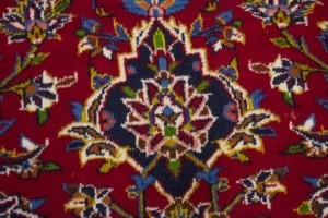 Vintage Red Traditional 10X13 Kashan Persian Rug