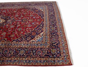 Vintage Red Traditional 9'7X13'6 Kashan Persian Rug