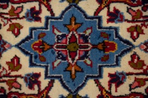 Vintage Red Traditional 9'7X13'6 Kashan Persian Rug