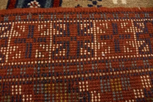 Khaki Tribal 4X7 Ghoochan Persian Oriental Rug