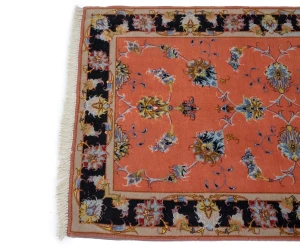 Coral Traditional 3X4 Tabriz Persian Rug