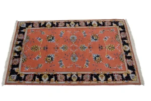 Coral Traditional 3X4 Tabriz Persian Rug