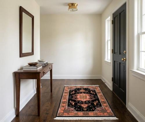 Black Traditional 2X3 Set of Tabriz Persian Rugs