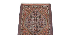Orange Tribal 1'9X2'2 Bidjar Persian Rug