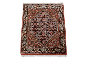 Orange Tribal 1'9X2'2 Bidjar Persian Rug