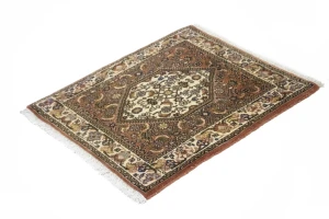 Vintage Clay Tribal 2X2'4 Bidjar Persian Rug