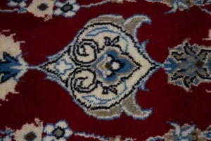 Red Classic Floral 4X7 Nain Kashmar Persian Oriental Rug