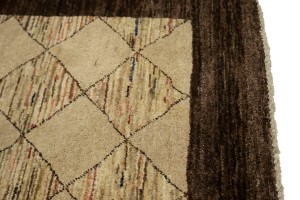 Beige Tribal 4X6 Gabbeh Chobi Peshawar Persian Rug